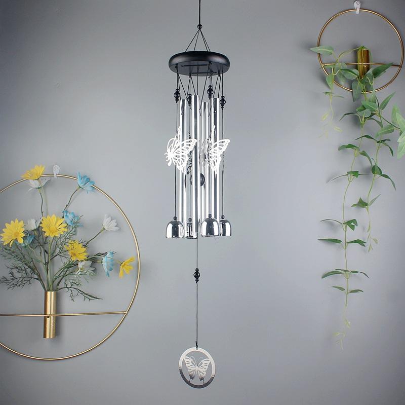 Creative Animal Outdoor Metal Wind Chimes Yard Garden Tubes Bell Copper Antique Wind Chime Wall Hanging Home Decor Wooden Wind
