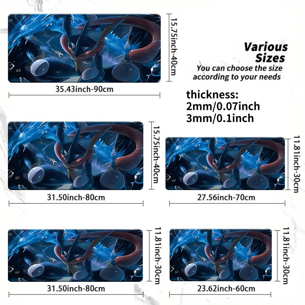 Pokemon Gengar Gastly Moonlit Cave Gaming Mouse Pad NonSlip Desk Mat 30x80x0.2cm