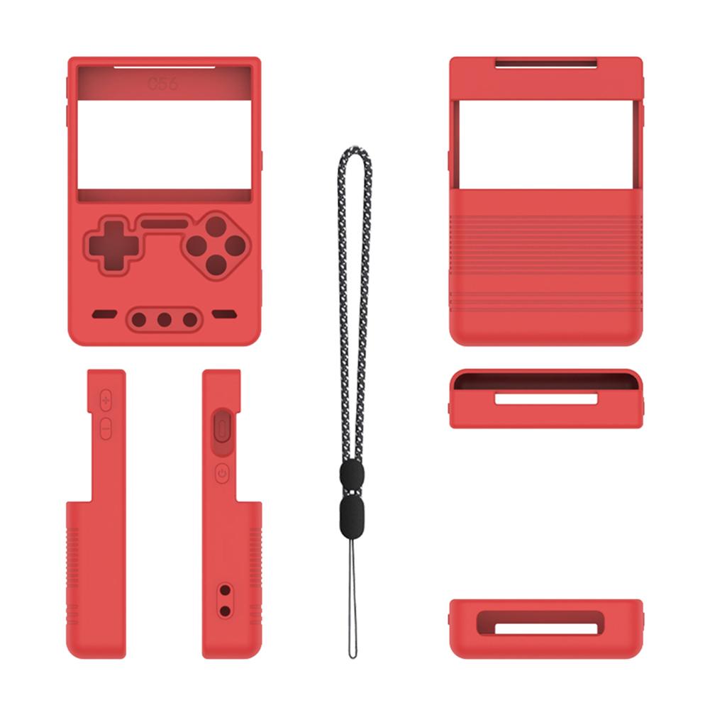 Silicone Protective Case Anti-Scratch Protector Shell Sleeve with Lanyard Soft Skin Cover Case for Trimui Brick Game Accessories