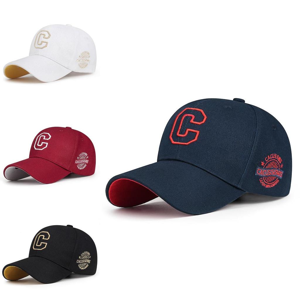 Letter Embroidery C Baseball Hat Wind Protection Peaked Caps Breathable Gift