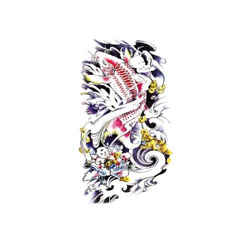 

Татуировка наклейка Цветочная рука Половина руки Водонепроницаемая татуировка наклейка Благоприятное значение Татуировка в китайском стиле 148*210MM