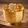 1/2/3pcs Home Decor Hundred Blessings Cup Copper Attract Wealth Good Luck Treasure Cup Desktop Small Ornament Meaningful Gifts