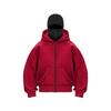 Men's Double Layer Hooded Zip Up Sweatshirt.