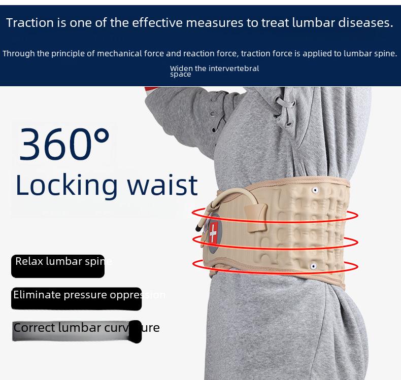 Aufblasbarer Lendenwirbelstützgürtel für Männer und Frauen