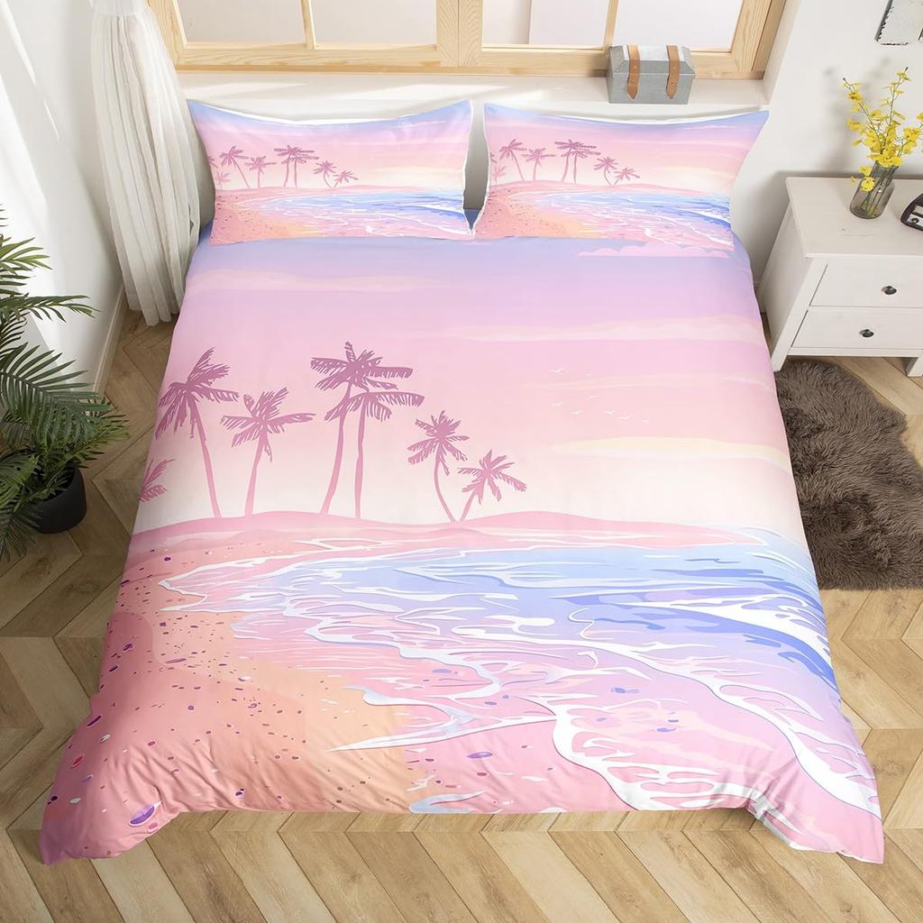 Summer Theme Duvet Cover For Teens Adults Duvet Cover Queen Lightweight Down Room Decor 2 Pillowcases 1 Duvet Cover No Comforter