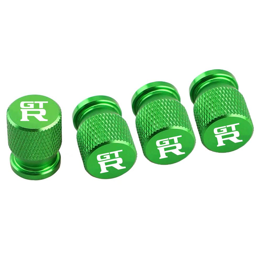 4pcs Colorful Car Tire Hexagonal Valve Nozzle Cap Stainless Steel for Nissan GTR Skyline Almera Qashqai Note Tiida Teana Xtrail