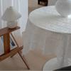 Square Lace Tablecloth White French Retro Atmosphere Table Cover Bedside Table Washing Machine Sofa Geib Soft Background Cloth