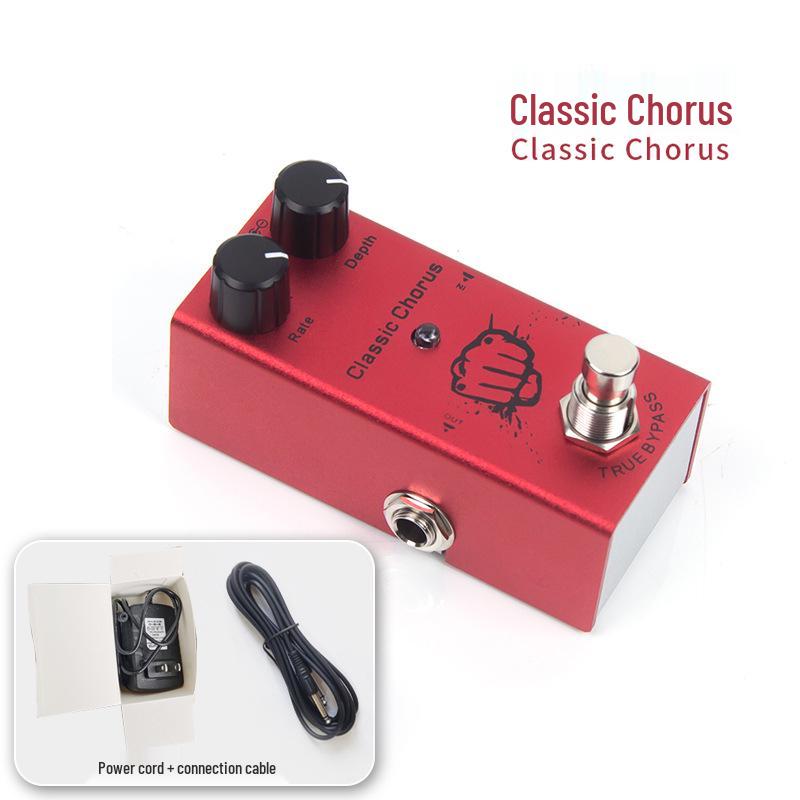 Electric Guitar Distortion & Reverb Effects Pedal
