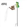 Metal Landscape Lighting Solar Frog Garden Stake Light Watering Can Shadow Projection Lamp with Waterfall Light LED Outdoor Yard Decor for