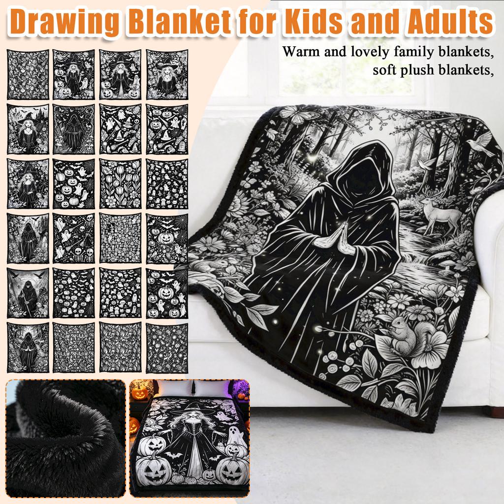 Coloring for Colored Pens, Large 5950 Inches Drawing Blanket for Kids and Adults