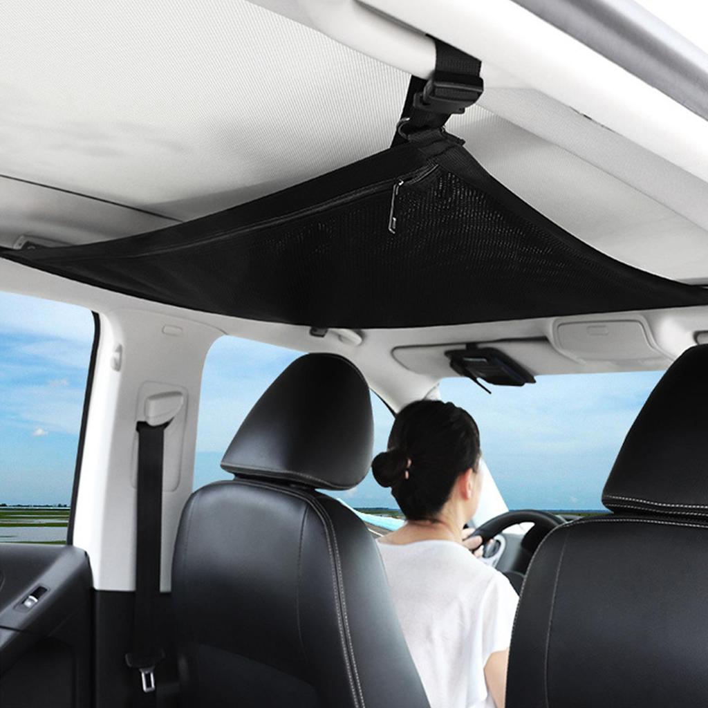Auto Dach Gepäcktaschen Doppelschichtige Auto Dach Gepäcknetz Organizer Netz Tragfähigkeit Innen Dach Organizer Netz Straße