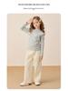 Girls' Fleece-Lined Sweatpants: Warm, Thick, Versatile Autumn/Winter Pants for Big Kids