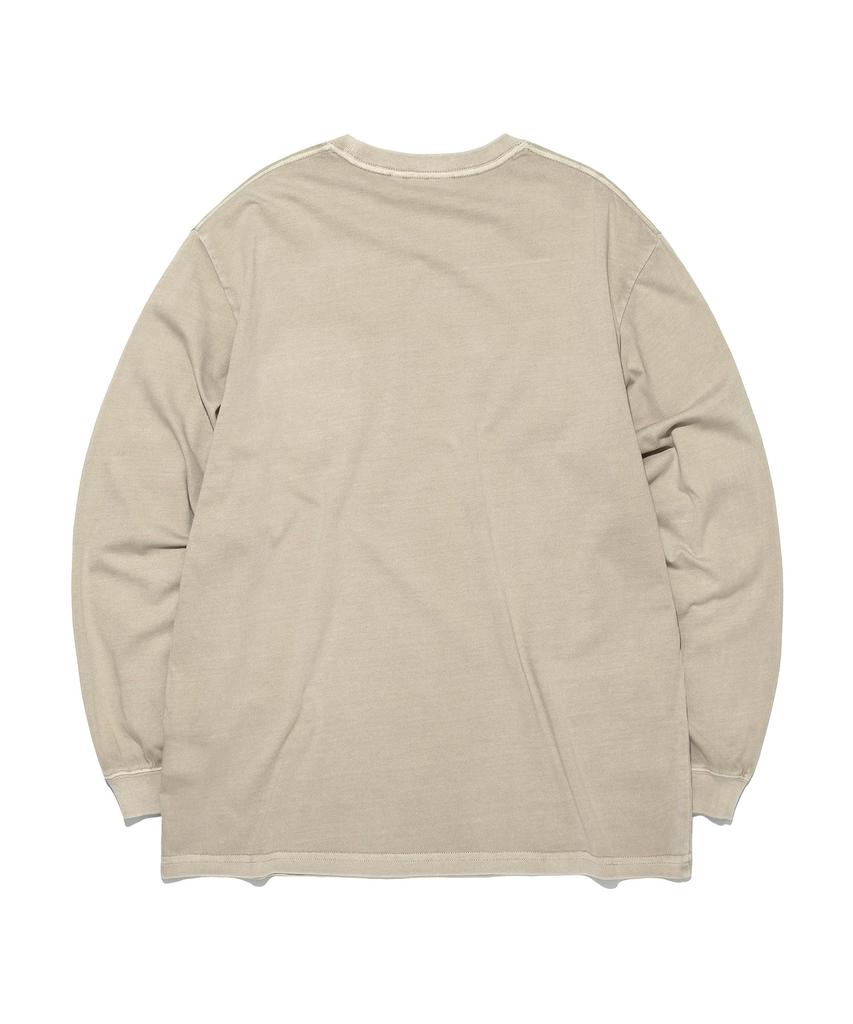LEE Dyed Label Long Sleeve T-Shirt Pigment Gray