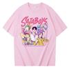 Kpop Demon Hunters Saja Boys T-Shirt Y2K Harajuku Style O-Neck Tee Fan Gift & Collectible Merchandise Fashion Loose Tops