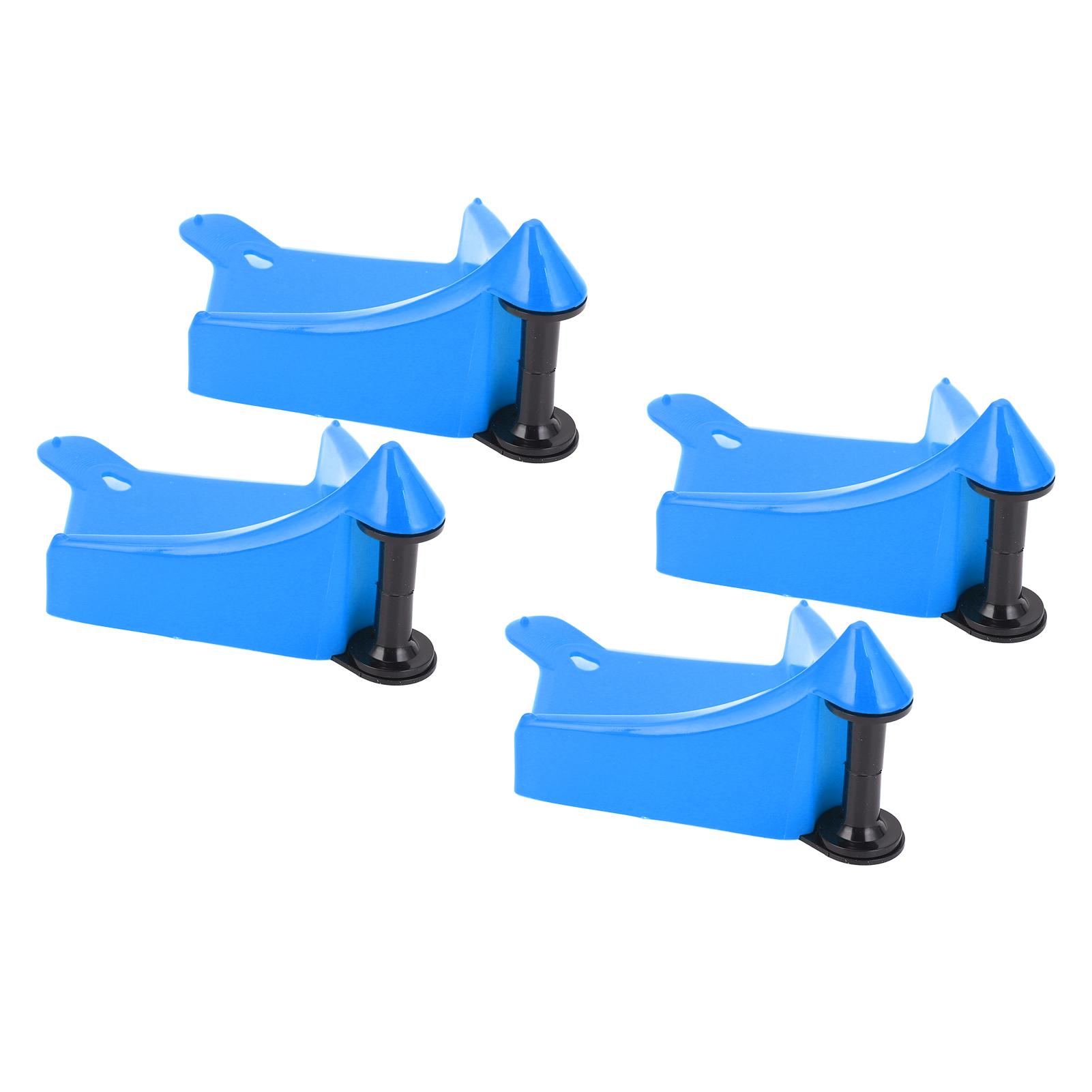 

4 шт. Пластиковая защита шланга шины, предотвращающая заклинивание, избегающая зацепления, износостойкий ролик для шланга шины синий