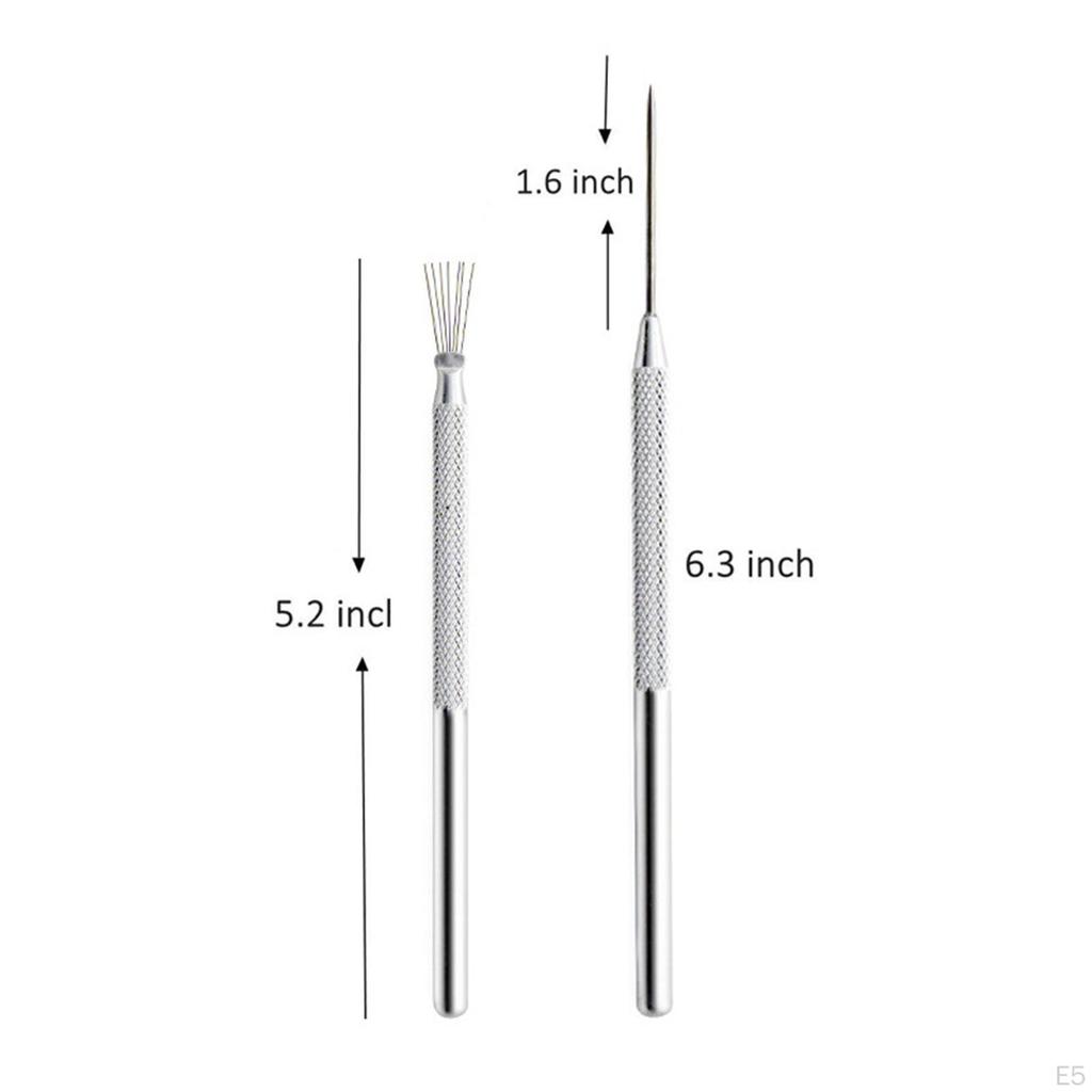 7 Pin Clay Detail Sculpting Tool Modeling Portable for Scraping Embossing