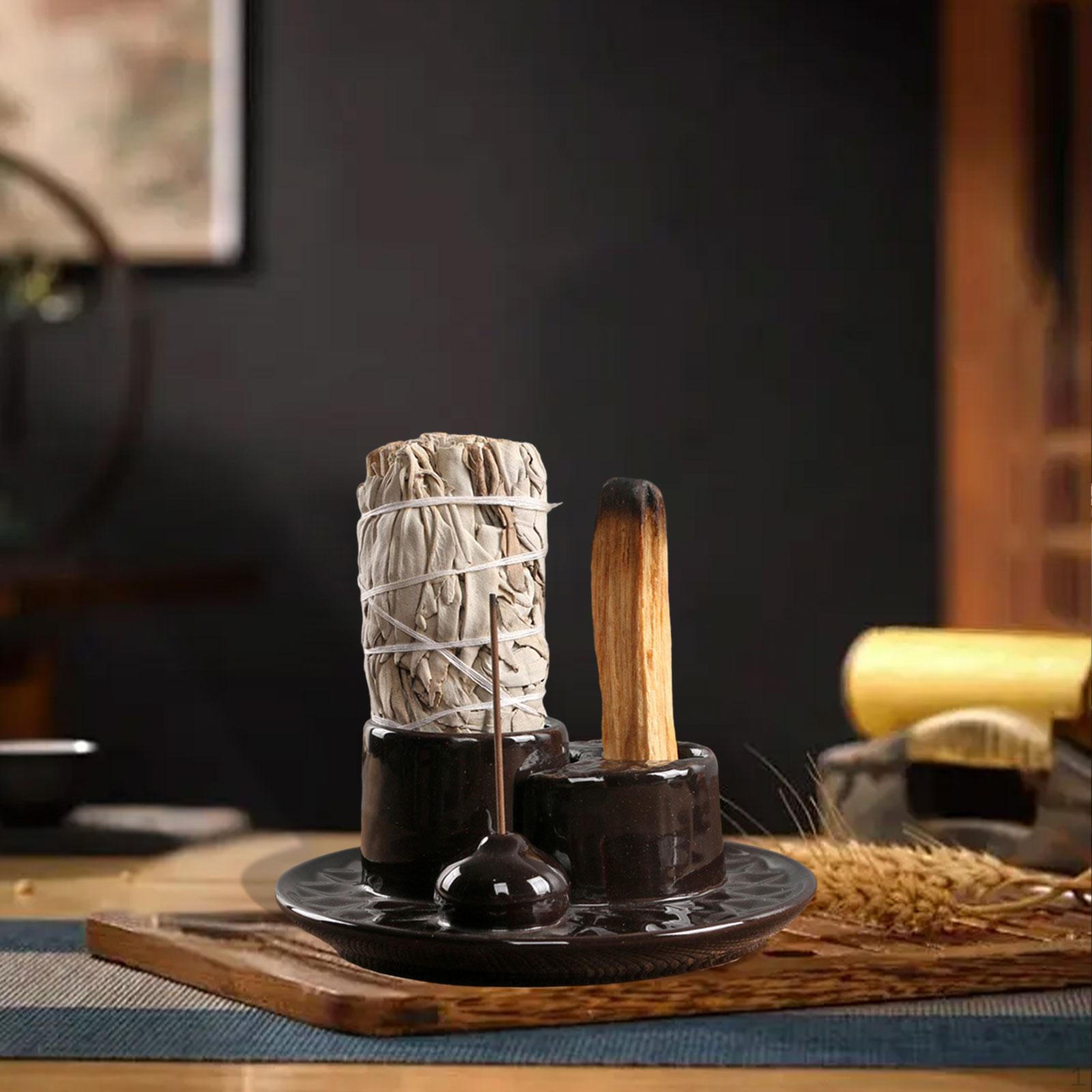 

Подставка для благовоний Портативная Подарочная Палочка для Стола Кабинета Офиса Белый чёрный