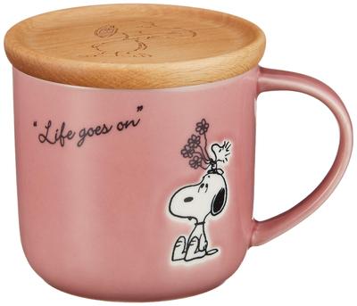 Tazza PEANUTS Snoopy, Motivo Stagionale, Rossa (con Sottobicchiere) SN611-11C