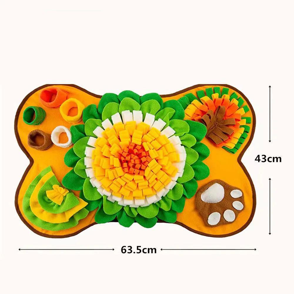 Pet Dog Snuffle Mat Interactive Sniffing Training Pad Slow Feeder Food Dispenser Stress Relief Toy