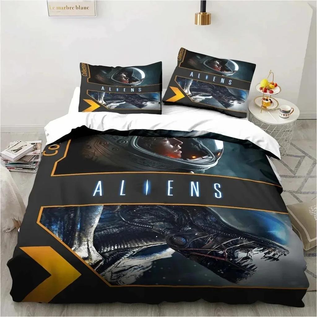 Alien Vs. Predator Predator Movie Bedding Set Single Double Queen King Size Duvet Cover Adult Boys Bedroom Bedspread Luxury Gift