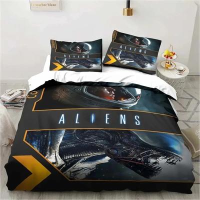 Alien Vs. Predator Predator Movie Beding Set Single Double Quen King-Sized Dimensionsd Dimensions Soft Duvet Cover Adult People Young Boys Bedrom