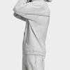 adidas Solid Color Hooded Sweatshirt Men Tops Grey GD9311