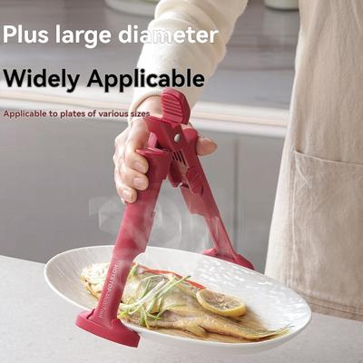 1/2 Stück Hitzeschutz-Clip für Schüsseln, rutschfester Greifer, Topf-Clip, Ein-Clip, Doppelfunktions-Schüssel, Silikon-Küchenzange für die Heimküche