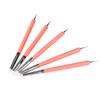 5pcs Silicone Clay Sculpture Tools Double Head     Sculpting Modeling Tool (Blue)