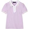 HAZZYS Girls' Summer Lace Trim Polo T-Shirt