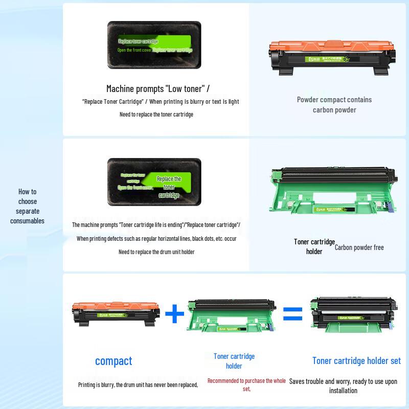 Compatible Black Toner Cartridge for Brother DCP-1608