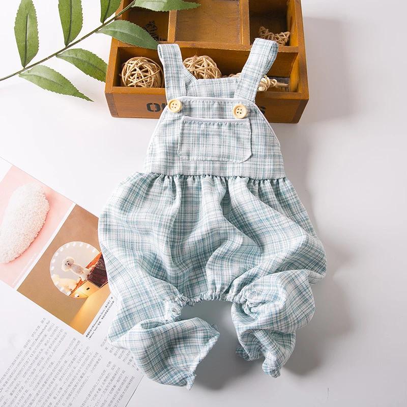 

Summer Dog Overalls Trousers Small Dog Clothes Jumpsuit Rompers Yorkie Pomeranian Maltese Poodle Bichon Schnauzer Clothing Pants XL синій