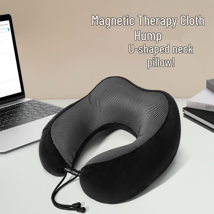 Custom U-Shaped Memory Foam Neck Pillow with Embroidered Logo for Promotion and Gift