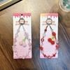 Cherry Beaded Mobile Phone Chain Crystal Bow Key Bag Lanyard Pearl Mobile Phone Lanyard