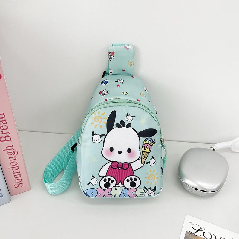 Cute Cartoon Children's Backpack: Trendy Casual Small Bag for Kindergarten Girls - Crossbody or Chest Style