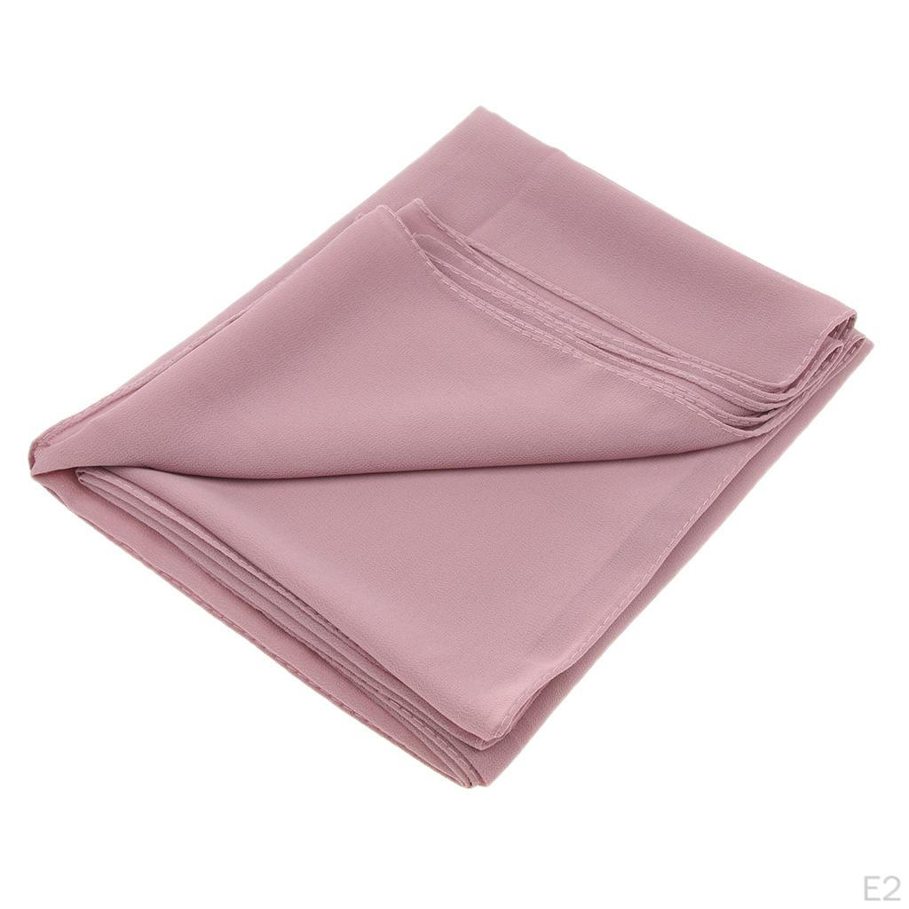Smooth Bubble Chiffon Women'S Scarf Long Large Soft Dusty pink, as described