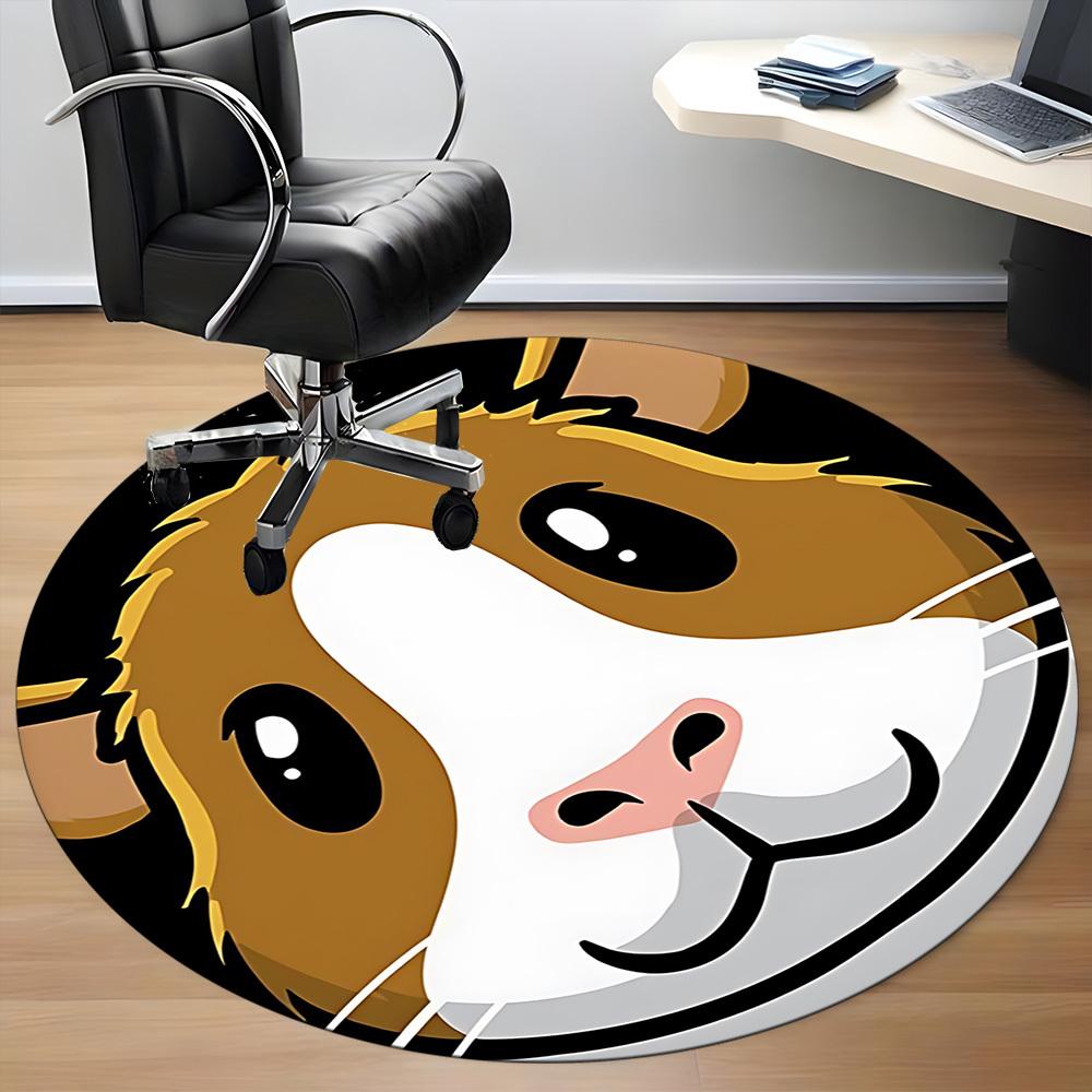 1pc Guinea Pig Chair Carpet for Office, Non-slip, Soft and Durable Office Rug, Perfect for Office yy260127111