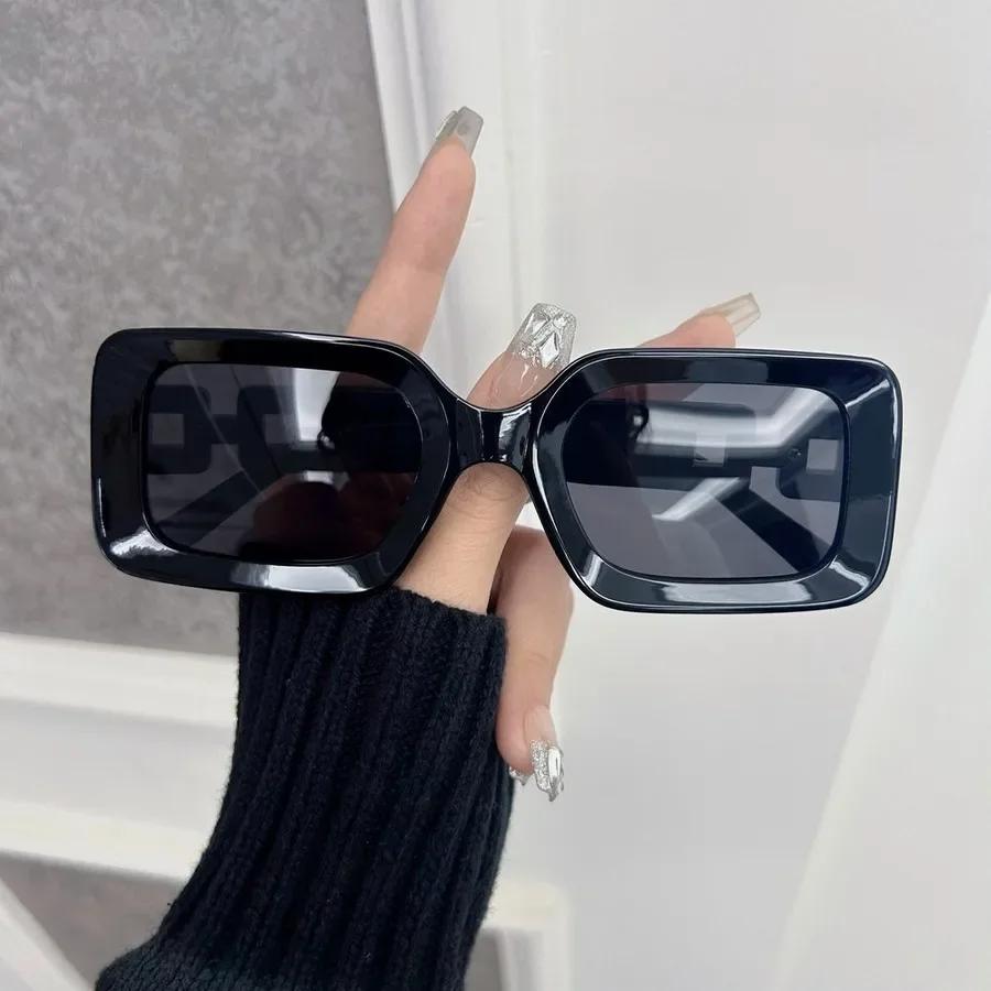 Trendy Square Sunglasses Women Men Retro Mirror Lens Stylish Sun Glasses Female Male Personality Colors