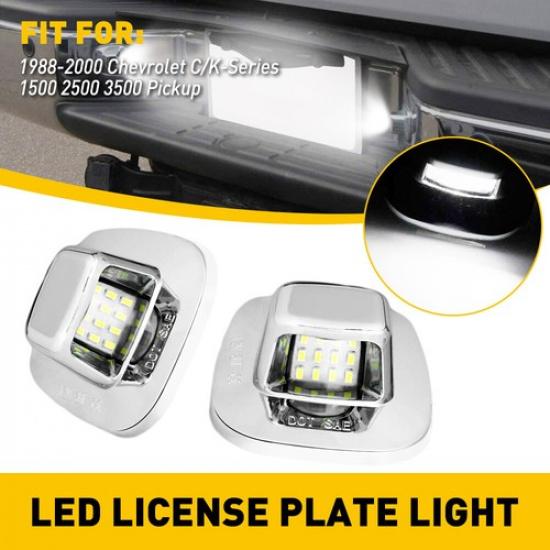 2x License Plate Light LED Lamp Bright For 1988-2000 Chevy Blazer S10 EOA