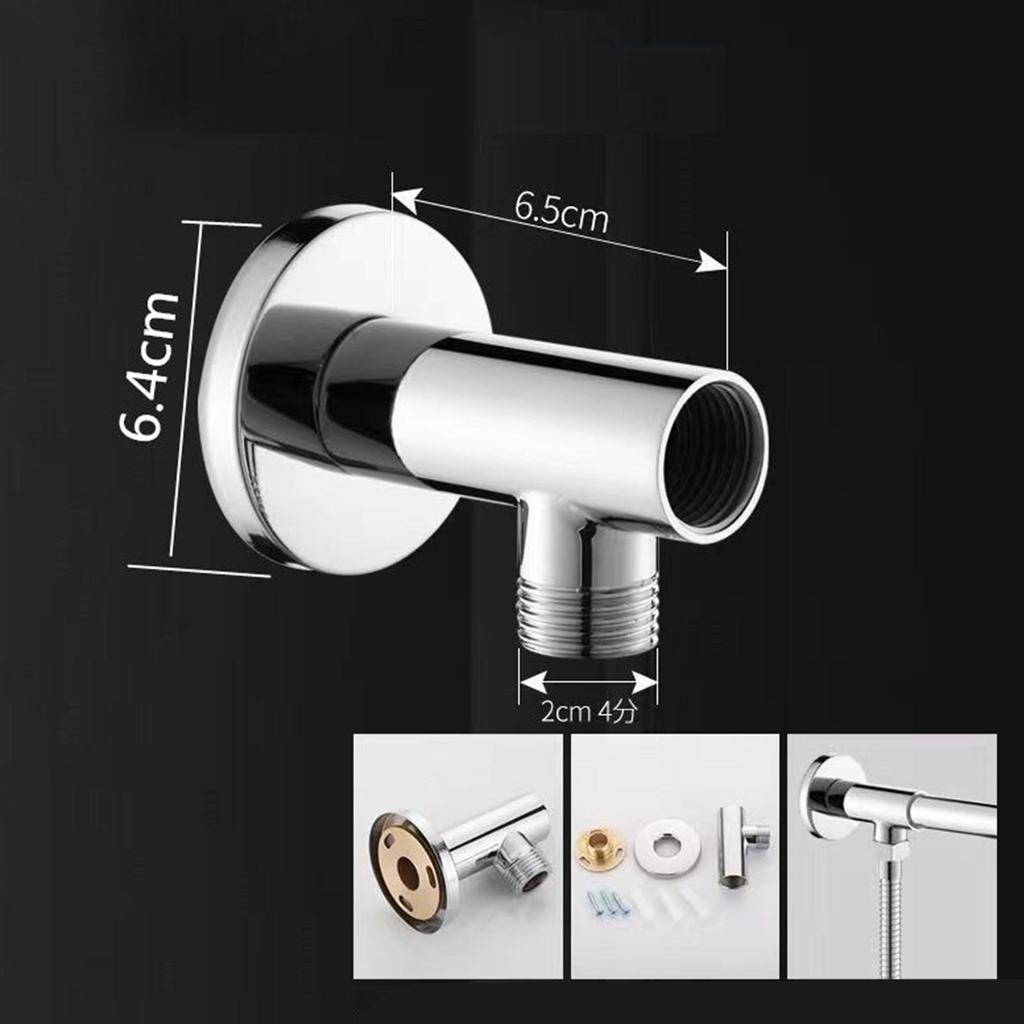 Shower Wall Supply Elbow Shower Hose Connector Wall Mounted Connector Leak-Proof Adapter For Home Bathroom Hotel Replacement