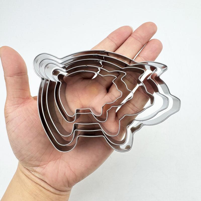 

2 In 1 Steel Mexican Round Bread Mold Handmade Bread Biscuit Kitchen Diy Baking Pig-Shaped Mold Pastry Bread Tools Pig mold