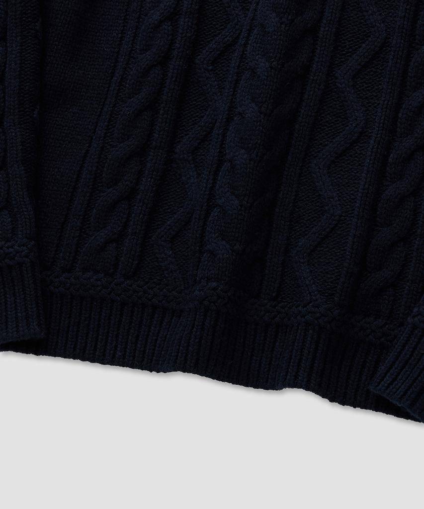 Pilpeu Cable Classic Knit 30(Navy)