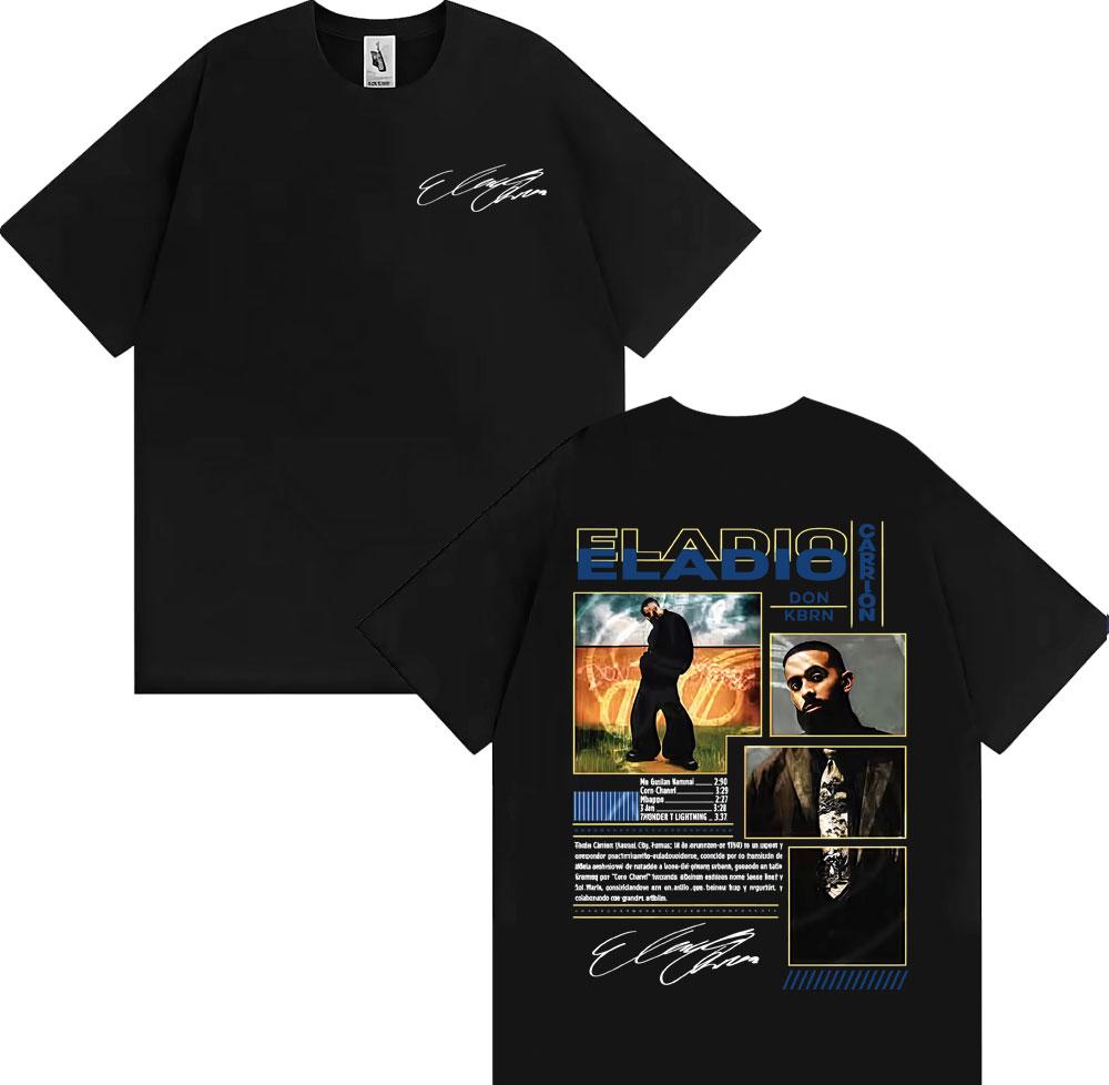 Rapper Eladio Carrion Don Kbrn Album 2026 Merch Tshirts Men Women Fashion Trend Gothic Tshirt High Quality pure Cotton Top 2XL