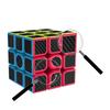 XMD Magic 3x3 Magic 3D Educational Official Ages Cube, Square, Puzzle, Toy, Version, 6+ (Official Version) (Charcoal Fiber)