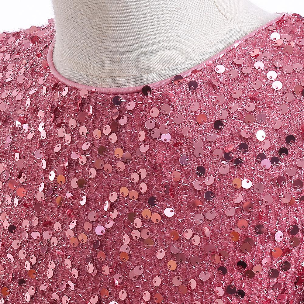 Langärmliges Winterkleid für Blumenmädchen zur Hochzeit, Weihnachtskleid, Prinzessinnen-Festzug, langes Kleid, Kinderkleider für Mädchen, formelles Abendkleid