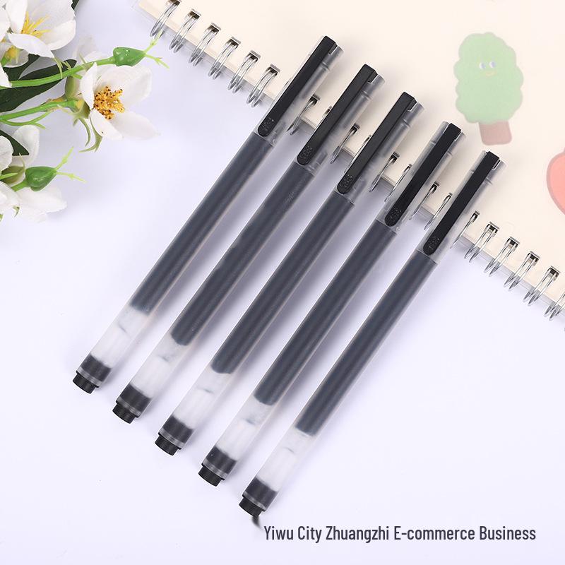 Large Capacity Bullet-Shaped 0.5mm Disposable Pen for Exams and Office Use