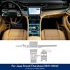 For Jeep Grand Cherokee    2024 Interior TPU Anti-scratch Film Center Console Navigation Panel Protection Sticker