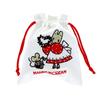 Sanrio Marron Cream Doubl Sagara Embroidered Drawstring Bag ( Retro ) NEW