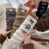 Socks Bow Lolita Spring And Autumn Retro Stockings Ballet Style Maillard Knitted Warm Calves