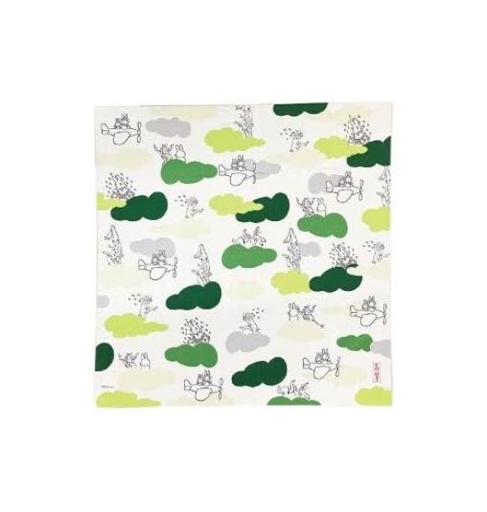 Marimo Craft Miffy x Choju Giga Furoshiki W680 x H680mm (Wrapping Cloth) B, Approx. DBC-304