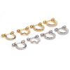 Fashion Bone Women U Type Zircon Lady Dangle Earring Stud Earrings Jewelry Drop Earrings